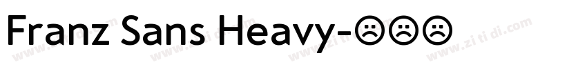 Franz Sans Heavy字体转换